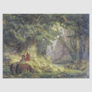 The Thousand-Year Oak Tree (by Karl Lessing) Tissue Paper