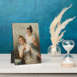 The Three Aces by Vittorio Matteo Corcos Plaque