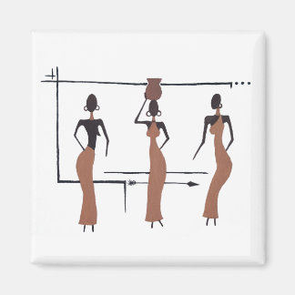 The Three African Sisters Magnet