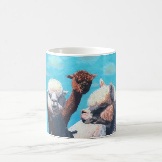 The Three Alpacateers Coffee Mug (Center)