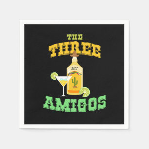 The Three Amigos Cinco De Mayo Tequila Mexico Chil Napkin