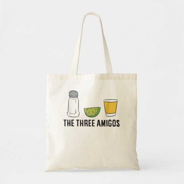 The Three Amigos Cinco De Mayo Tequila Salt And Li Tote Bag (Front)