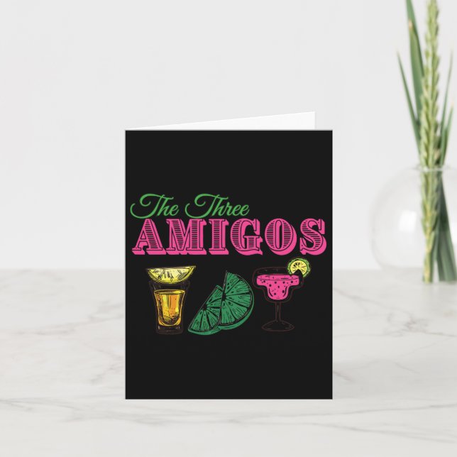 The Three Amigos Funny Cinco De Mayo  Card (Front)