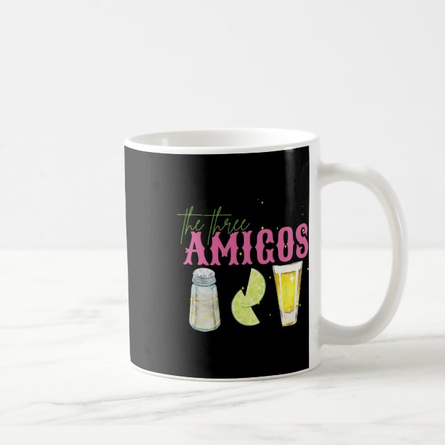 The Three Amigos Lime Salt Tequila Funny Cinco De  Coffee Mug (Right)