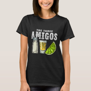 The Three Amigos Lime Salt Tequila Funny Cinco De T-Shirt