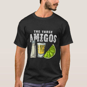 The Three Amigos Lime Salt Tequila Funny Cinco De T-Shirt