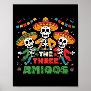 The three amigos mexican cinco de mayo premium poster