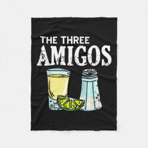 The Three Amigos Tequila Lime Salt Party Humour Fleece Blanket