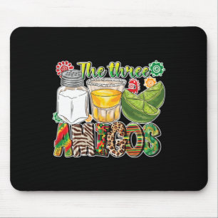 The Three Amigos Tequila Salt Lime Cinco De Mayo Mouse Pad
