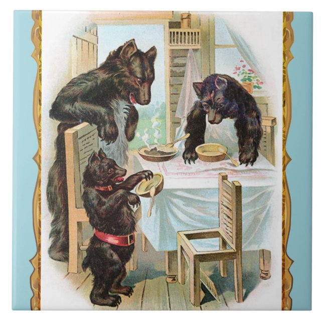 The Three Bears Ceramic Tile (Front)