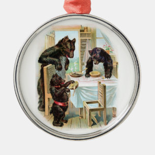 The Three Bears Metal Tree Decoration