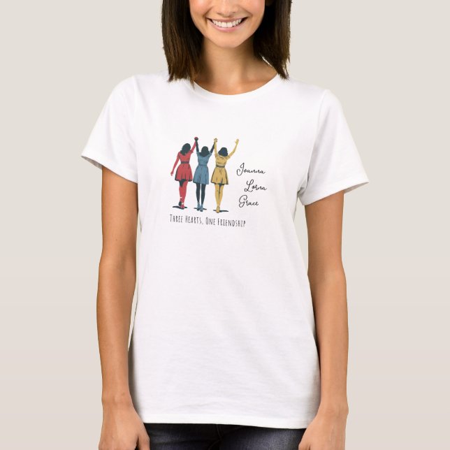 The Three BFFs Shirt, Tres Marias, Bestfriends T-Shirt (Front)