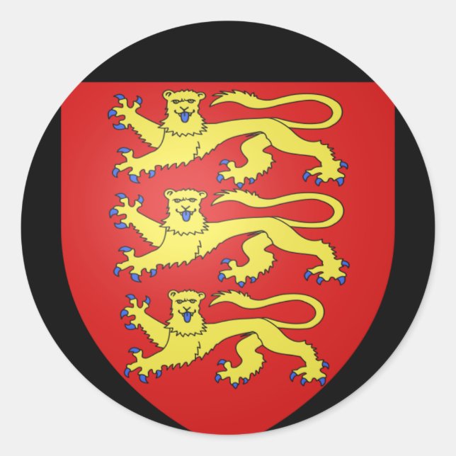 The three cats classic round sticker (Front)