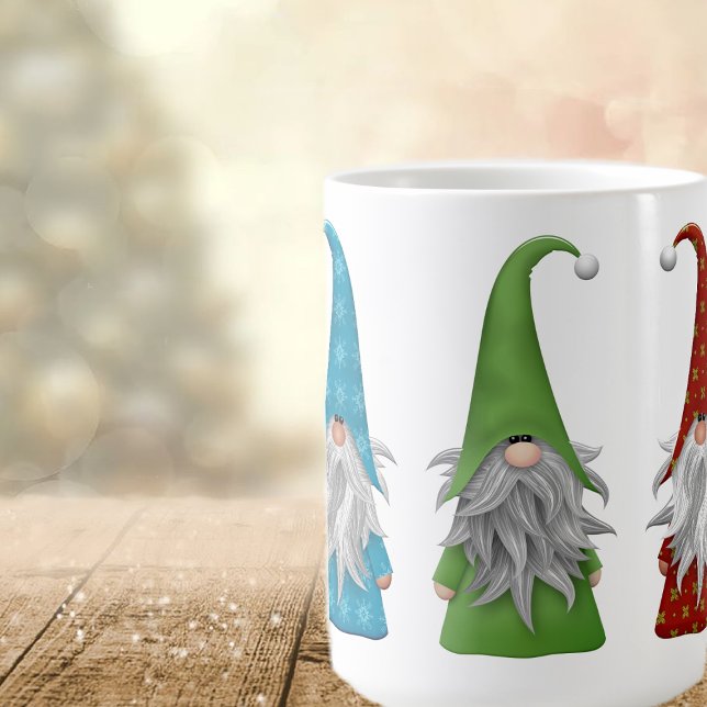 The Three Christmas Gnomes Coffee Mug (Creator Uploaded)