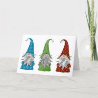 The Three Christmas Gnomes Holiday Cards