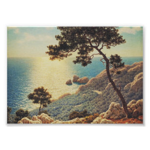 The three cornices of the French Riviera Photo Print
