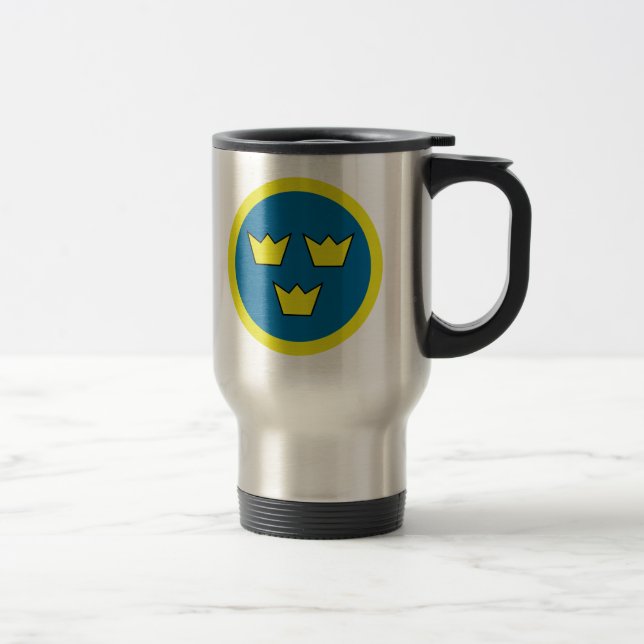 The Three Crowns of Sweden Travel Mug (Right)