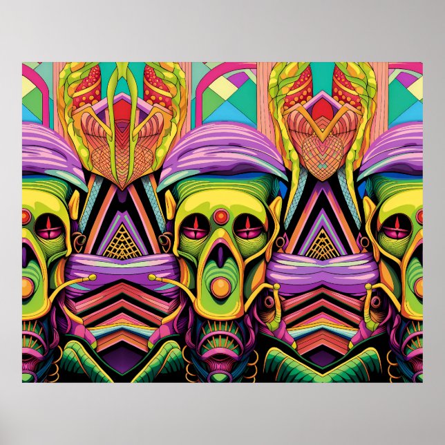 The Three Cyborg Problem Poster (Front)