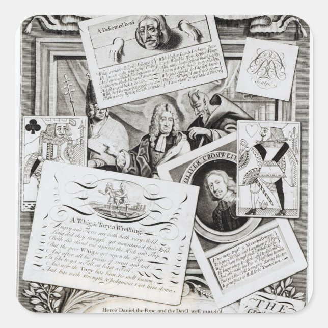The Three False Brethren Square Sticker (Front)