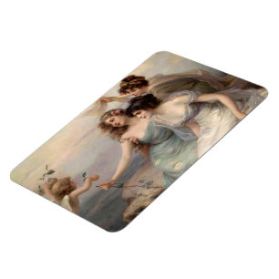 The Three Graces by Edouard Bisson Magnet