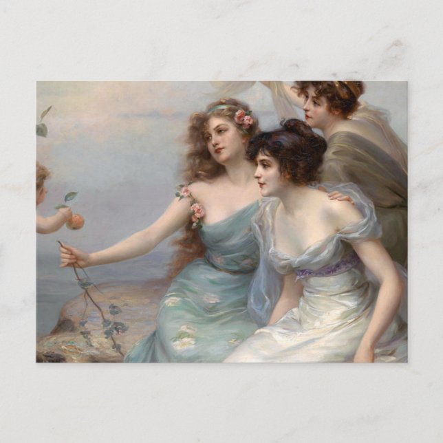 The Three Graces By Edouard Bisson Postcard (Front)