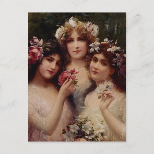 The Three Graces - Émile Vernon Postcard (Front)