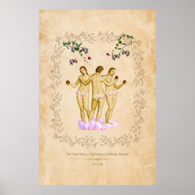 The Three Graces - Raphael Reimagined Poster (Front)