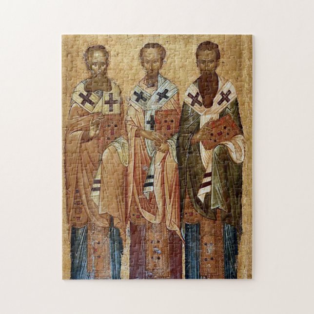 The Three Heirarchs Orthodox Christian Icon Jigsaw Puzzle (Vertical)