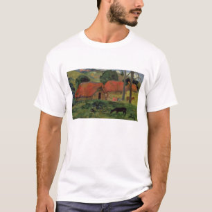 The Three Huts, Tahiti, 1891-92 (oil on canvas) T-Shirt