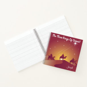 The Three Kings of Orient Christmas theme Notebook