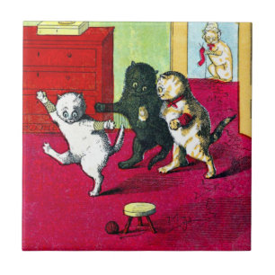 The Three Little Kittens Ceramic Tile