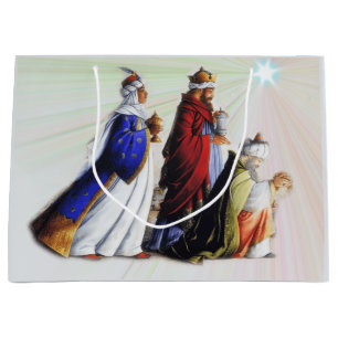 The Three Magi Bearing gifts  Large Gift Bag