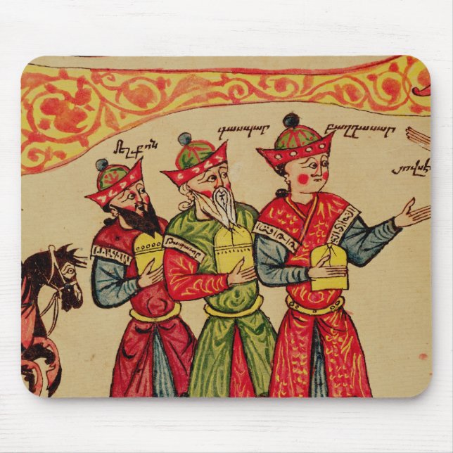 The Three Magi, detail from the Nativity Mouse Pad (Front)