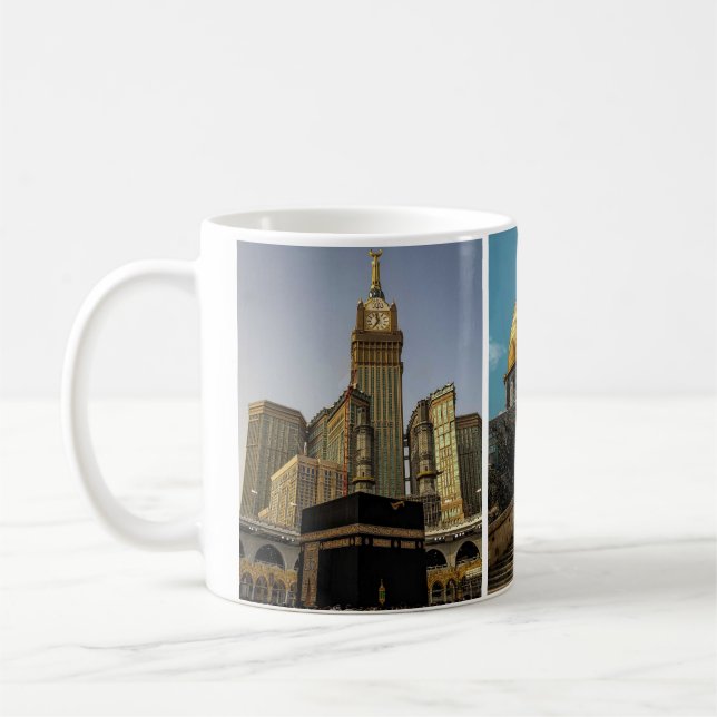 The Three Mosques: Makkah Madina Jerusalem Coffee Mug (Left)