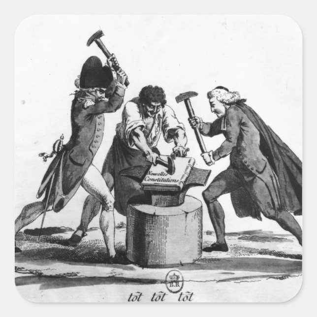 The Three Orders Square Sticker (Front)