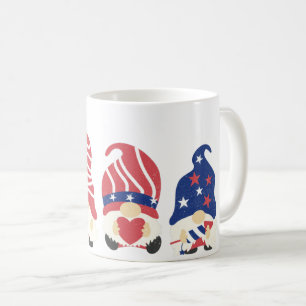The Three Patriotic Gnomes Coffee Mug