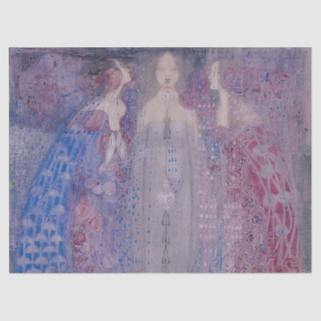 The Three Perfumes, Margaret Macdonald Mackintosh Tissue Paper (Front)