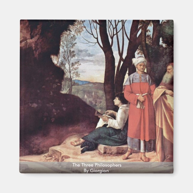 The Three Philosophers By Giorgione Magnet (Front)