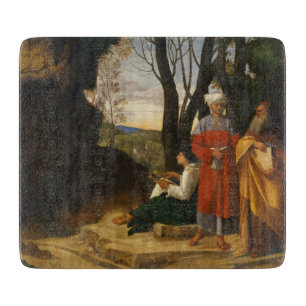 The Three Philosophers (Wise Men) (by Giorgione) Cutting Board