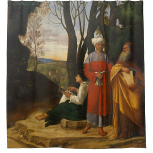 The Three Philosophers (Wise Men) (by Giorgione) Shower Curtain