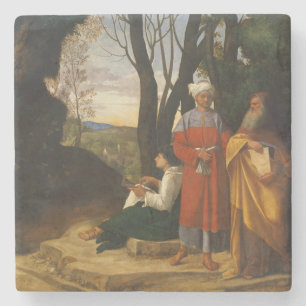 The Three Philosophers (Wise Men) (by Giorgione) Stone Coaster