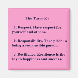 The Three R's Magnet
