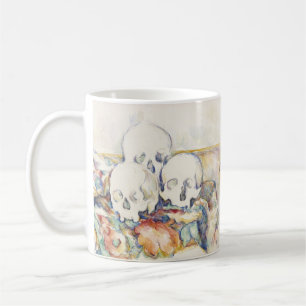 The Three Skulls by Paul Cézanne Classic Painting Coffee Mug