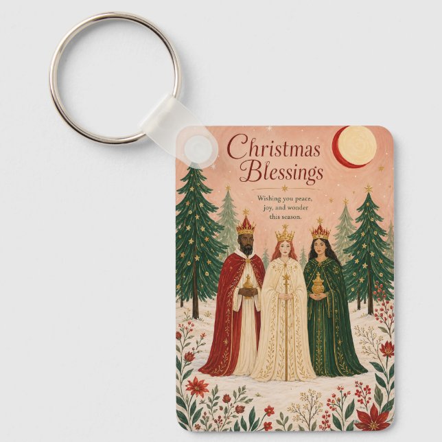 The Three Sovereigns of Solstice Key Ring (Front)