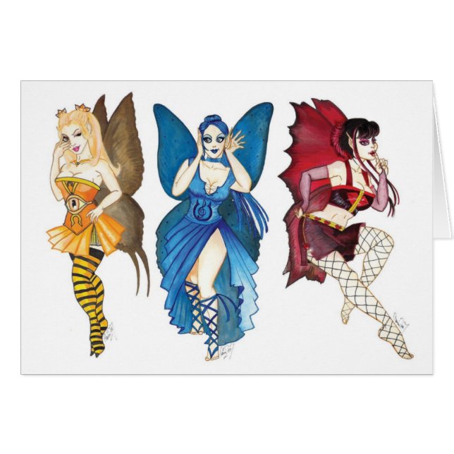 The Three Wise Fairies Card (Front Horizontal)