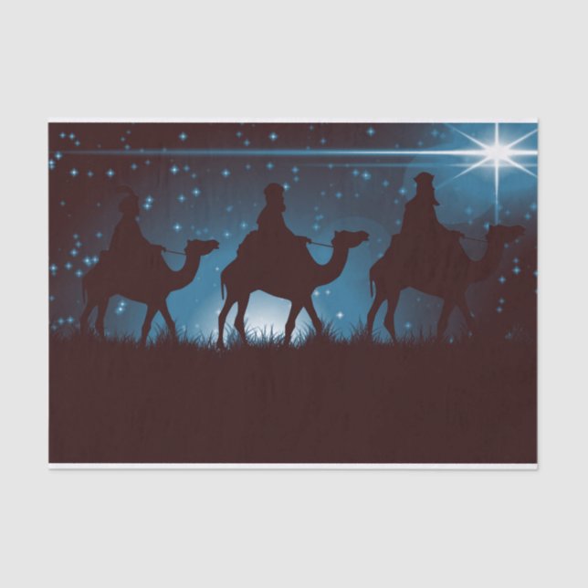 The Three Wise Men Following the Star Tissue Paper (Front)