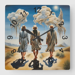 The Three Wise Men Square Wall Clock