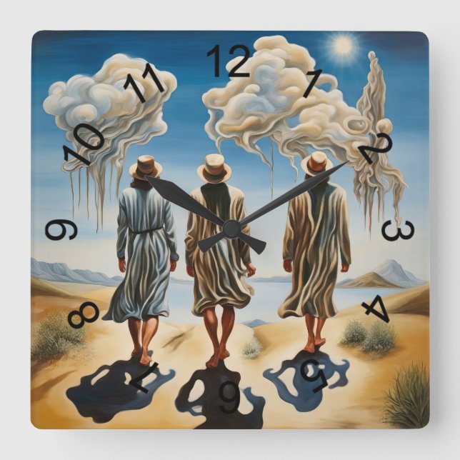 The Three Wise Men Square Wall Clock (Front)