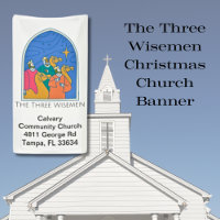 The Three Wisemen Christmas Church Banner