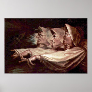 The Three Witches English - The Weird Sisters Or T Poster